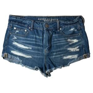 American Eagle Outfitters Tomgirl Shortie Denim Shorts size 10